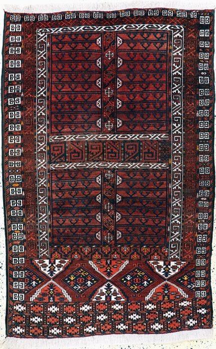 Ersari Engsi antiguo, Turkmenistán, siglo XIX, lan