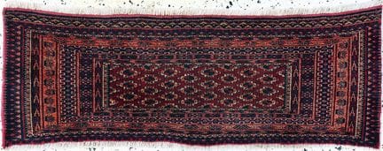 Tekke Torba antigua, Turkmenistán, hacia 1900, lan