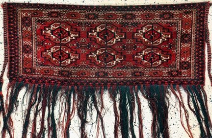 Tekke Torba, Turkmenistán, hacia 1900, lana sobre 