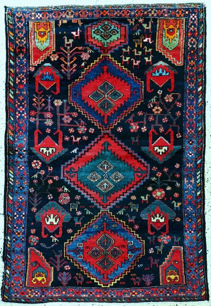 Shahsawan, Persia, mediados del siglo XX, lana sob
