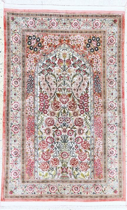 Seda de Ghom, Persia, mediados del siglo XX, seda 
