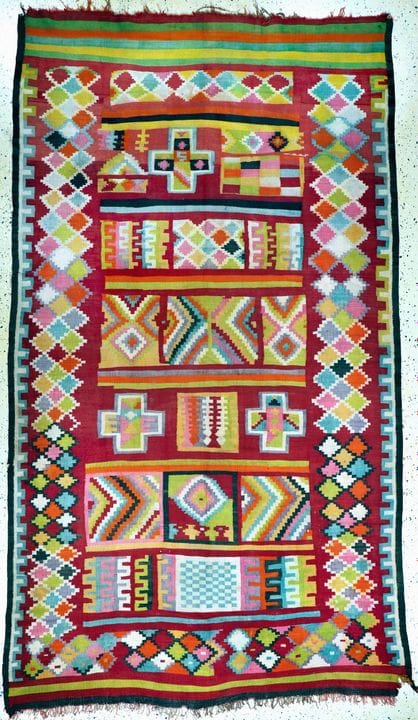 Kilim antiguo, Marruecos, principios del siglo XX,