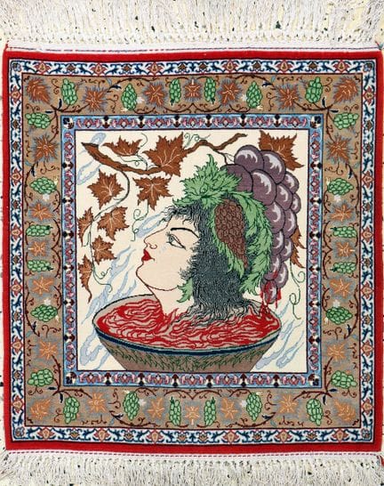 Isfahán, Persia, finales del siglo XX, lana de cor
