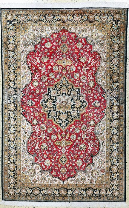 Seda de Ghom, Persia, mediados del siglo XX, seda 