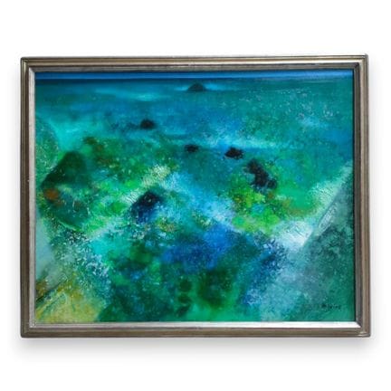 卡米尔·伊莱尔（1916-2004）
《小海湾》
布面油画，右下角签名，背面有副署及题名
73 x 