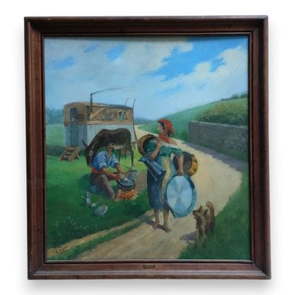 Celso LAGAR [espagnol] (1891-1966)
Les bohémiens, 