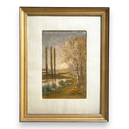 Victor CHARRETON (1864-1936)
Paysage arboré
Huile 