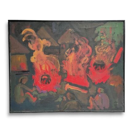 朱尔斯·帕雷桑（Jules PARESSANT，1917-2001）
《基西杜古三号的议事与大锅》，