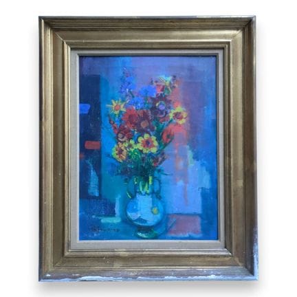 何塞·帕尔梅罗（1901年3月—1984年）
《花》，62
布面油画，左下角签名，背面有副署、题名及