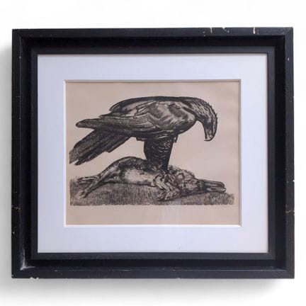 Paul JOUVE (1878-1973)
Aigle enserrant un lièvre
E