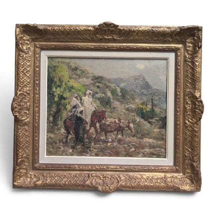 Fernand MAILLAUD (1862-1948)
Les touaregs
Huile su