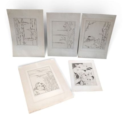 Jean-Emile LABOUREUR (1877-1943)
Lot de 5 gravures
