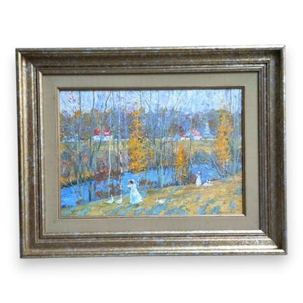 20th-Century RUSSIAN SCHOOL
Landscape with Poplars