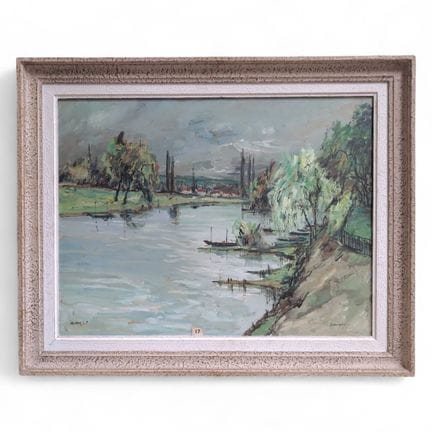 Robert L.P. LAVOINE (1916-1999)
Champigny
Gouache 