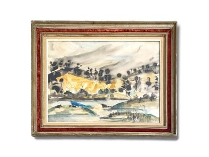 Michel PATRIX (1917-1973)
Ufer der Oise, 1966. 
Aq