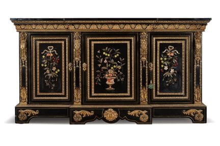 Mobile da salotto in stile Napoleone III, con fini