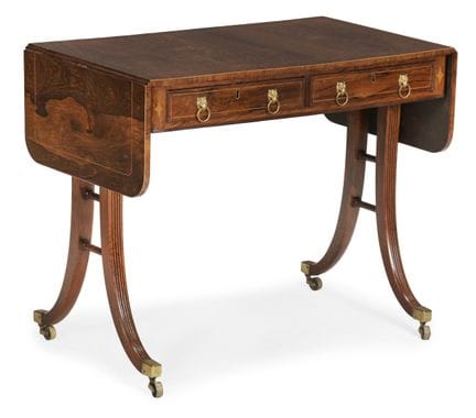 Y MESA DE SALÓN DE LA ÉPOCA DE LA REGENCIA, DE MAD