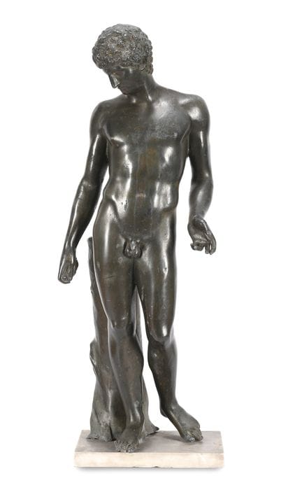 AFTER THE ANTIQUE, A LEAD FIGURE OF THE CAPITOLINE