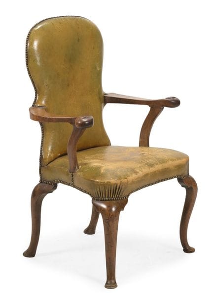 Fauteuil rembourré de l'époque de George Ier, en n