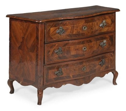 COMÒ MALTESE IN LEGNO DI NOCE, ULIVO E FRUTTETO, I
