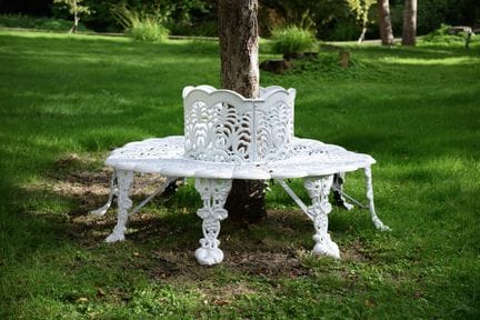 PANCHINA VICTORIANA IN GHISA A FORMA DI ALBERO – F