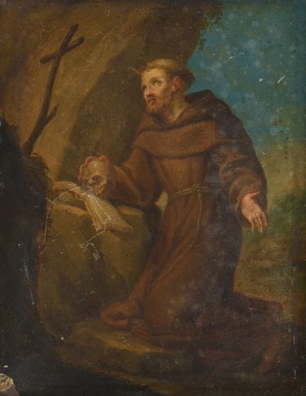 ITALIAN SCHOOL (LATE 17TH CENTURY)SAINT FRANCIS IN