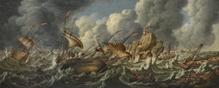 «NAVEGACIÓN DE PIERRE PUGET FRENTE A LA COSTA EN U