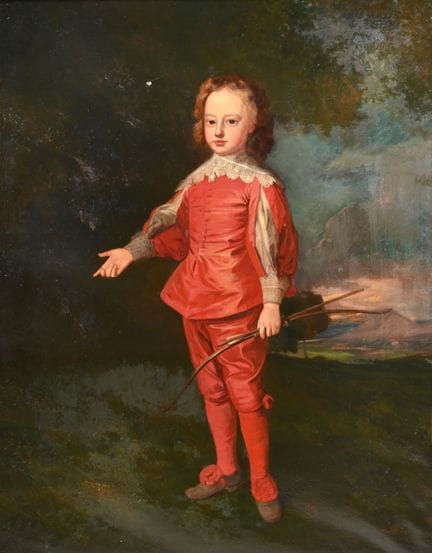 AL ESTILO DE JOSEPH HIGHMORE. RETRATO DE UN NIÑO, 