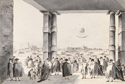 GIACOMO GUARDI (ITALIEN, 1764-1835) L'ASCENSION D'