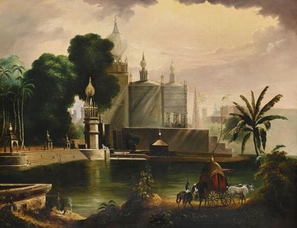 NACH WILLIAM PURSER: BLICK AUF SASSOUR IM DECCAN Ö