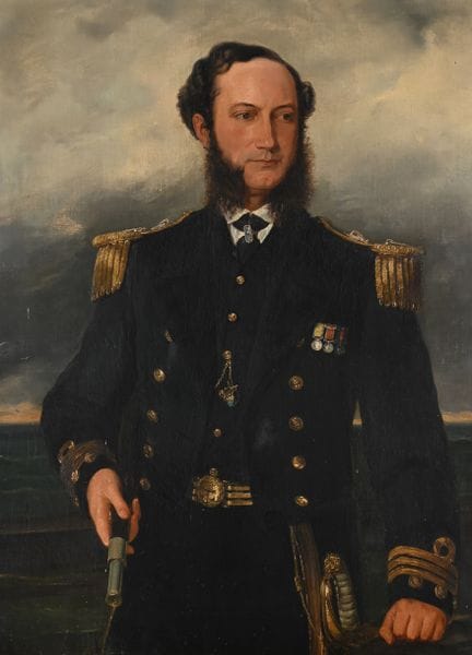 ÉCOLE ANGLAISE (XIXe SIÈCLE) PORTRAIT DU CAPITAINE