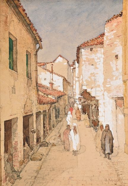 NIKOLAI MAKOVSKY (RUSSE, 1842-1886)UNE RUE DU CAIR