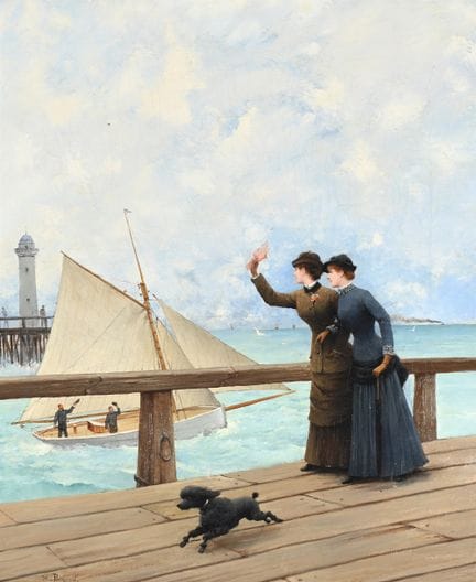 MAURICE POIRSON (FRANZOSISCH, 1846–1882) „Spazierg