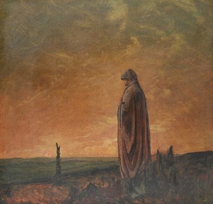 EIN ANHÄNGER VON CHARLES RICKETTS „THE WATCHER“ Öl