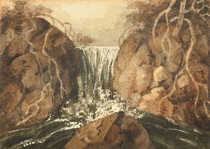 DISCIPLE DE CHARLES D'OYLYVIEW – VUE D'UNE CASCADE
