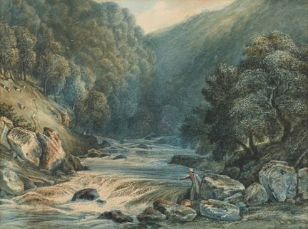 SAMUEL JACKSON (BRITANNIQUE, 1794-1869) UN PÊCHEUR