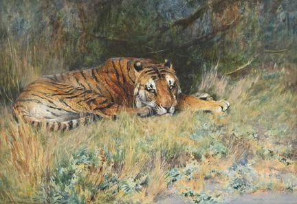 ARTHUR WARDLE (BRITISCH, 1864–1949) „MIDDAY REST“ 