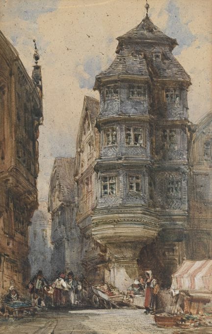 WILLIAM CALLOW R.W.S. (BRITANNIQUE, 1812-1908)VIEI