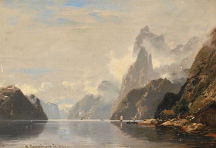 GEORG ANTON RASMUSSEN (NORWEGER, 1842–1914)HÜTTEN 