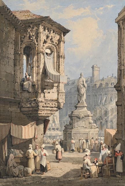 SAMUEL PROUT O.W.S. (BRITANNIQUE, 1783-1852)PLACE 