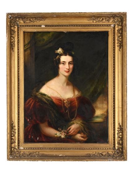 ÉLÈVE DE THOMAS LAWRENCE — PORTRAIT D'UNE DAME TEN