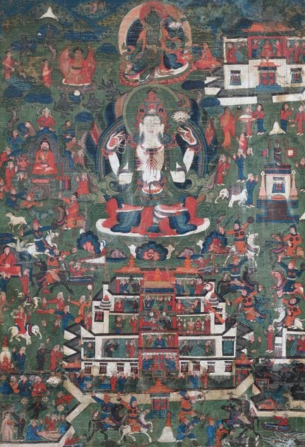 Une thangka représentant Tara Blanche, XVIIIe ou X