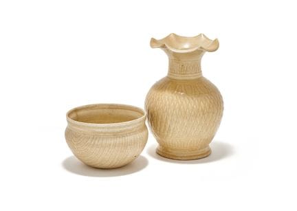 Un medidor de grano chino con esmalte Qingbai, de 