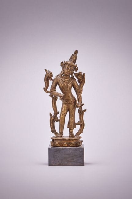 Statuette en bronze de Vajrapani de l'époque Pala,