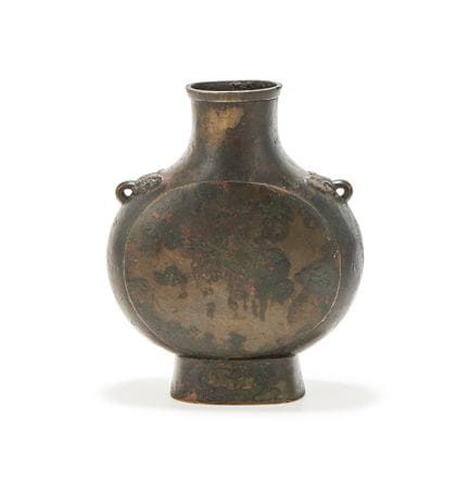 Un bianhu, récipient rituel à vin en bronze chinoi