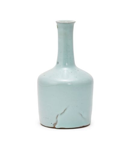 Jarrón chino con esmalte celadón, de 26 cm de altu