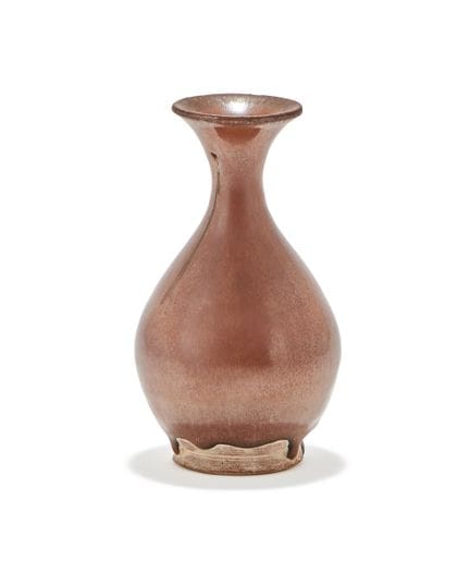 Vaso cinese con smalto color cachi, dinastia Song 