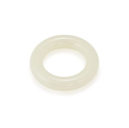 Ein chinesischer Ring aus weißer Jade aus der Qing
