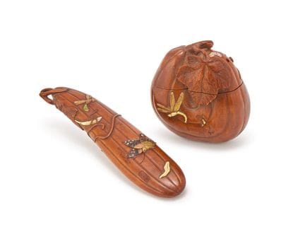 Y Sanko (): AJapanese Boxwood Sashi NetsukeLate Ed