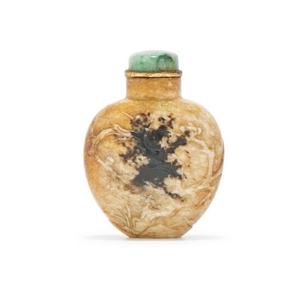 Eine kleine chinesische Schnupftabakflasche aus ve